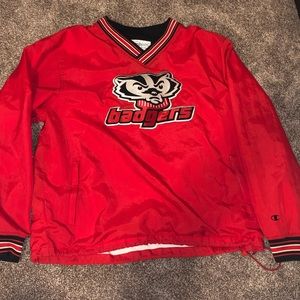 Champion men’s Wisconsin Badgers windbreaker M VTG